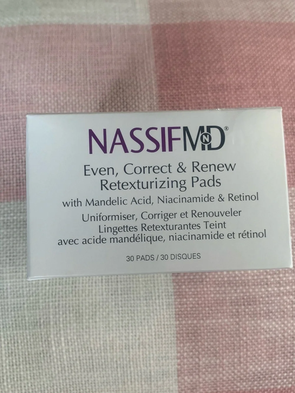 NEW NassifMD Even, Correct & Renew Retexturizing Pads - 30 Count